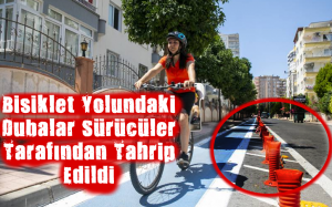 Bisiklet Yolundaki Dubalar Sürücüler Tarafından Tahrip Edildi.fw